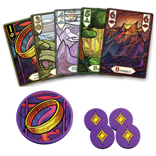 Cargar imagen en el visor de la galería, EL SEÑOR DE LOS ANILLOS: LA COMUNIDAD DEL ANILLO EL JUEGO DE BAZAS
