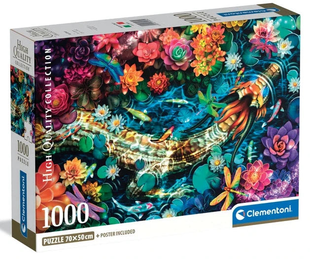 CLEMENTONI HIGH QUALITY COLLECTION KOI RIVER 1000 PIEZAS + POSTER