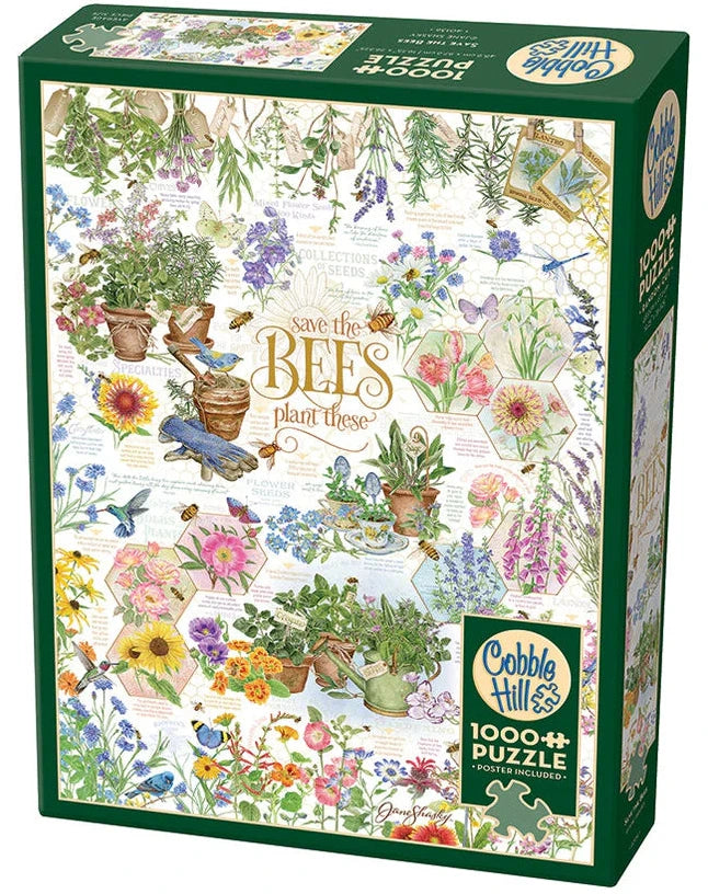 COBBLE HILL RANDOM CUT SAVE THE BEES 1000 PIEZAS + POSTER