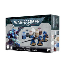 Cargar imagen en el visor de la galería, SPACE MARINES INFERNUS MARINES + PAINT SET
