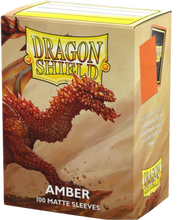 Cargar imagen en el visor de la galería, PROTECTORES DRAGON SHIELD STANDARD MATTE AMBER
