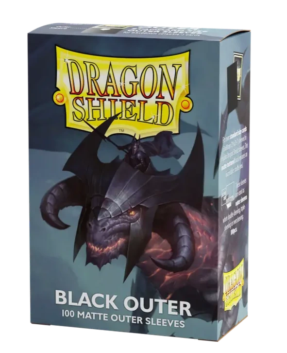 PROTECTORES DRAGON SHIELD  OUTER SLEEVES BLACK OUTER