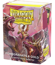Cargar imagen en el visor de la galería, PROTECTORES DRAGON SHIELD STANDARD DUAL MATTE POMEGRANATE Y GOLD
