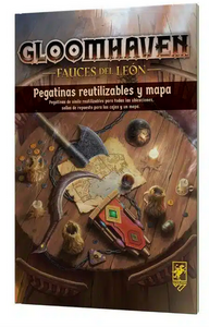 GLOOMHAVEN FAUCES DE LEON PEGATINAS REUTILIZABLES Y MAPA