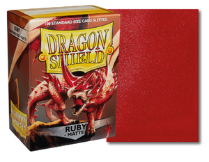 PROTECTORES DRAGON SHIELD STANDARD MATTE RUBY