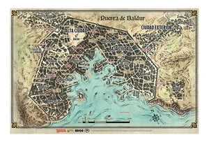 D&D GAME MAT PUERTA DE BALDUR