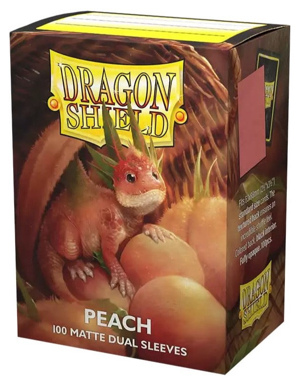 PROTECTORES DRAGON SHIELD STANDARD DUAL MATTE PEACH