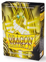 Cargar imagen en el visor de la galería, PROTECTORES DRAGON SHIELD JAPANESE MATTE YELLOW
