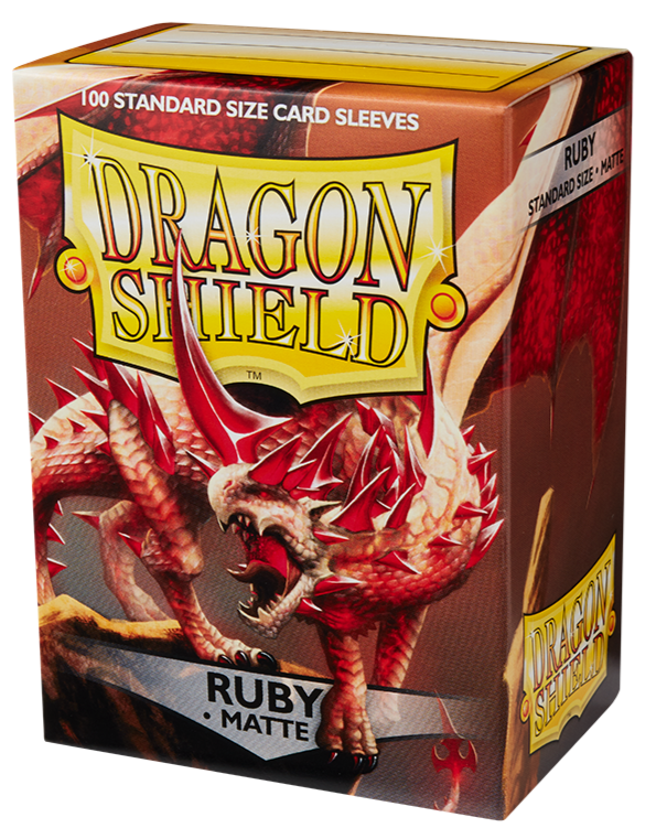 PROTECTORES DRAGON SHIELD STANDARD MATTE RUBY