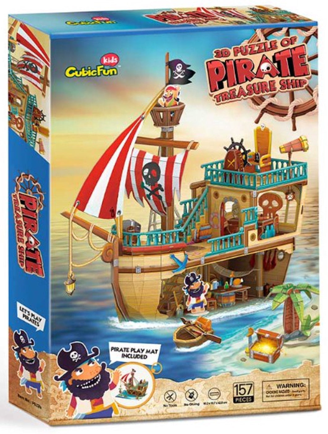 3D PUZZLE PIRATE TREASURE SHIP
