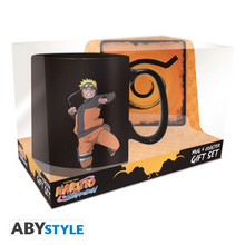 Cargar imagen en el visor de la galería, SET NARUTO SHIPPUDEN TAZÓN + POSAVASO
