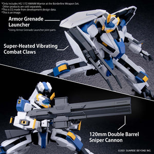 HG 1/72 AMAIM WARRIOR AT THE BORDERLINE WEAPON SET