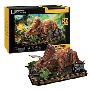 3D PUZZLE TRICERATOPS