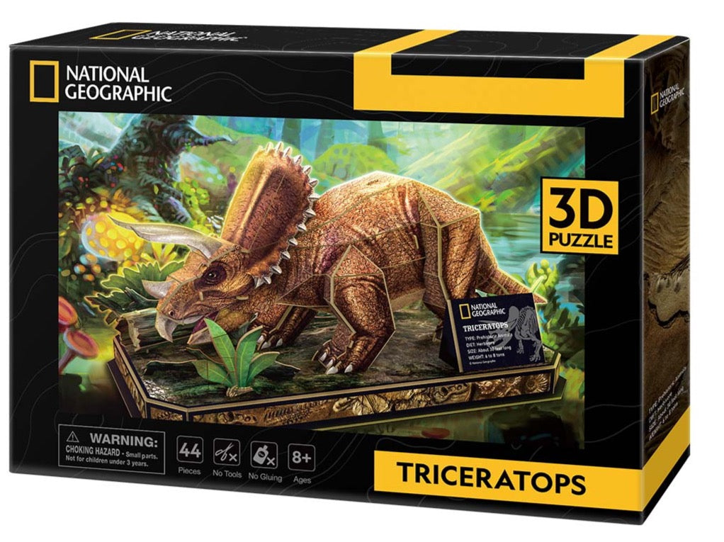 3D PUZZLE TRICERATOPS