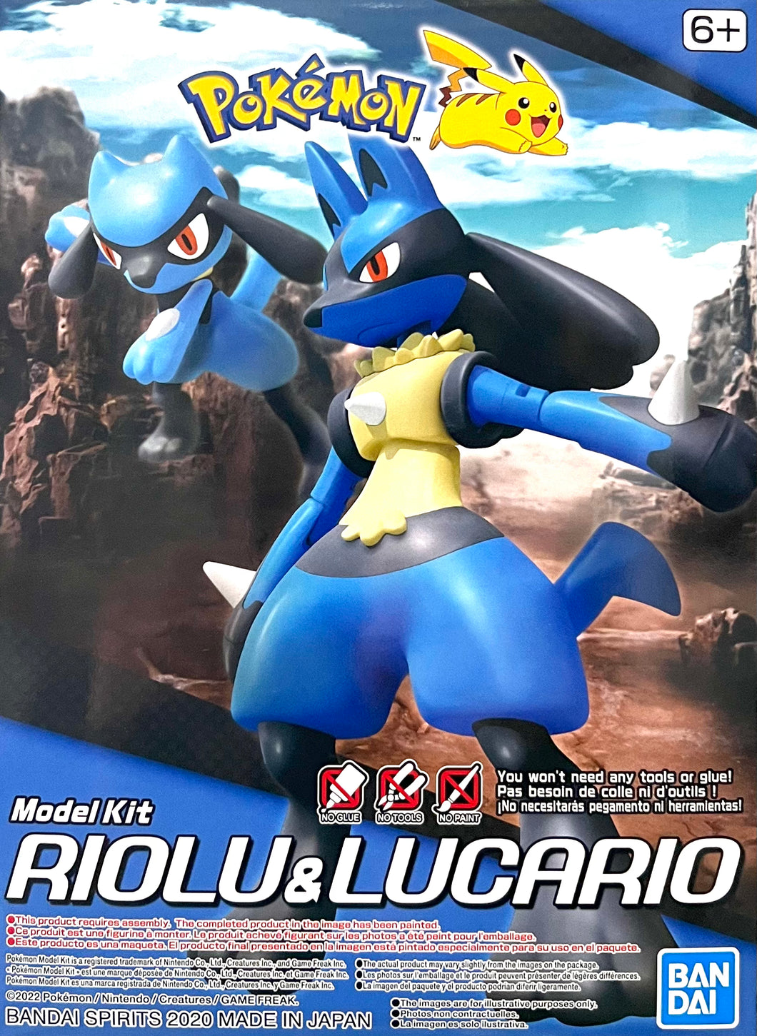 POKÉMON MODEL KIT RIOLU & LUCARIO