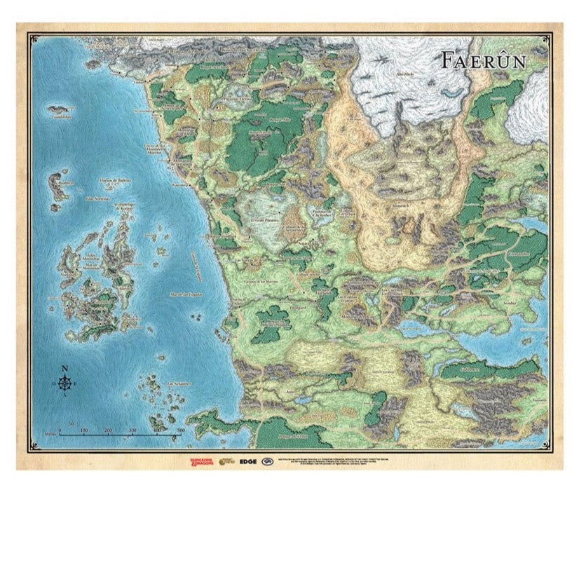 D&D GAME MAT FAERUN